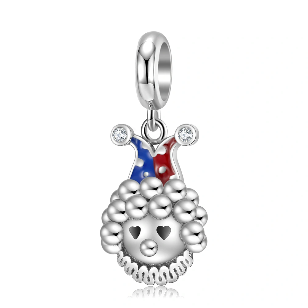 Halloween Series 925 Sterling Silver Bracelet Diy Accessories Fashion Curly Clown Pendant