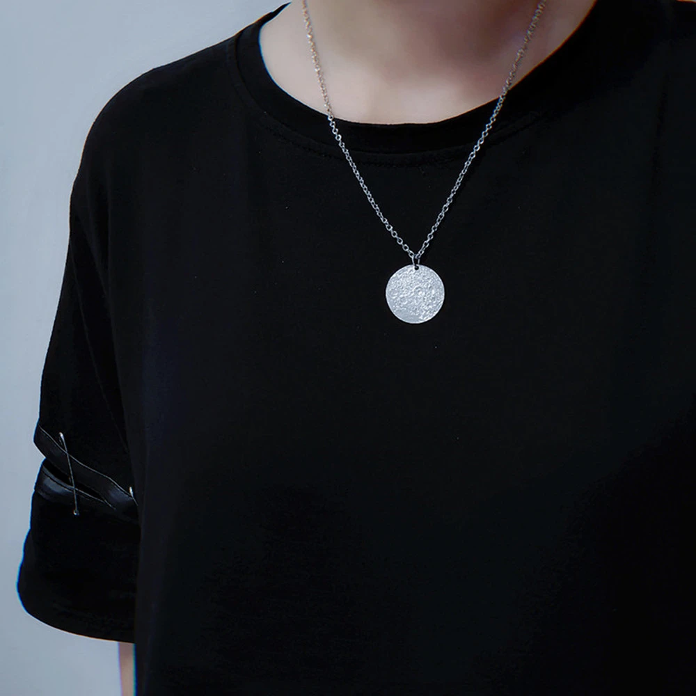 Original Design Moon Coin Necklace Simple