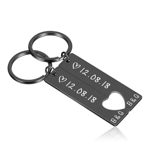 Customized Couples Keychain