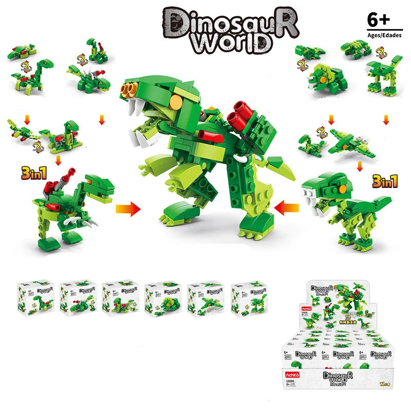 Dinosaur World Small Particle Assembly Children's Educational Toys