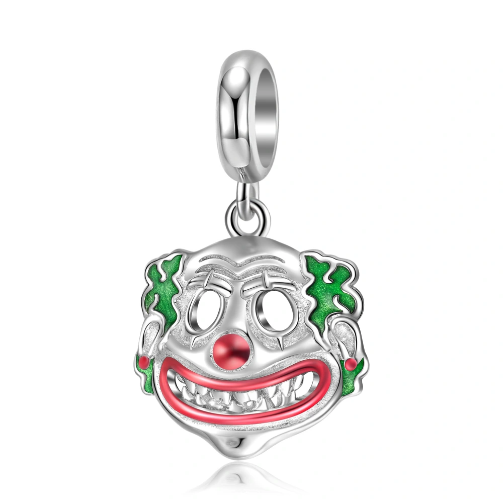 Sterling Silver 925 Creative Halloween Pendant Clown Pendant Fashion Personality Small Crowd Bracelet Diy Accessories Pendant