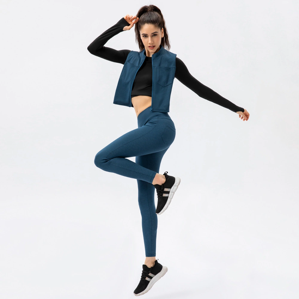 High Waist Belly Closing And Hip Lifting Sweatpants With High Elasticity