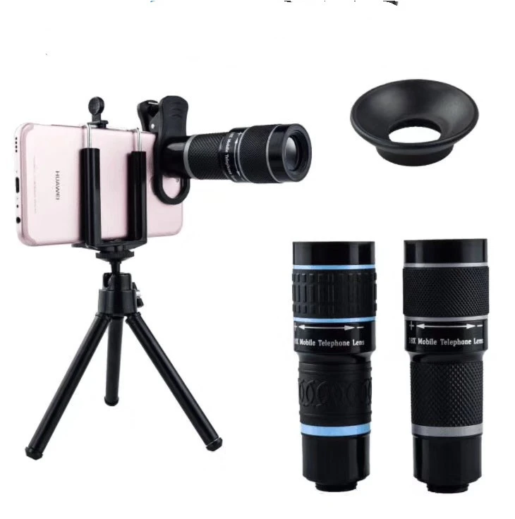 HD Telephoto Mobile Phone Lens Monocular Telescope Universal 18 Times Zoom External