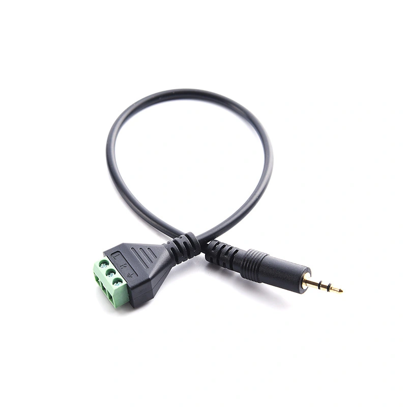 Solderless Stereo Green Terminal Adapter