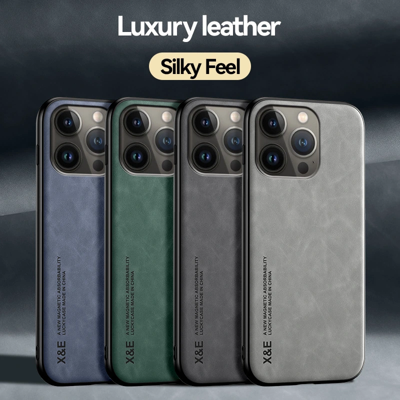 Magnetic Phone Shell Leather High-grade All Inclusive Protection