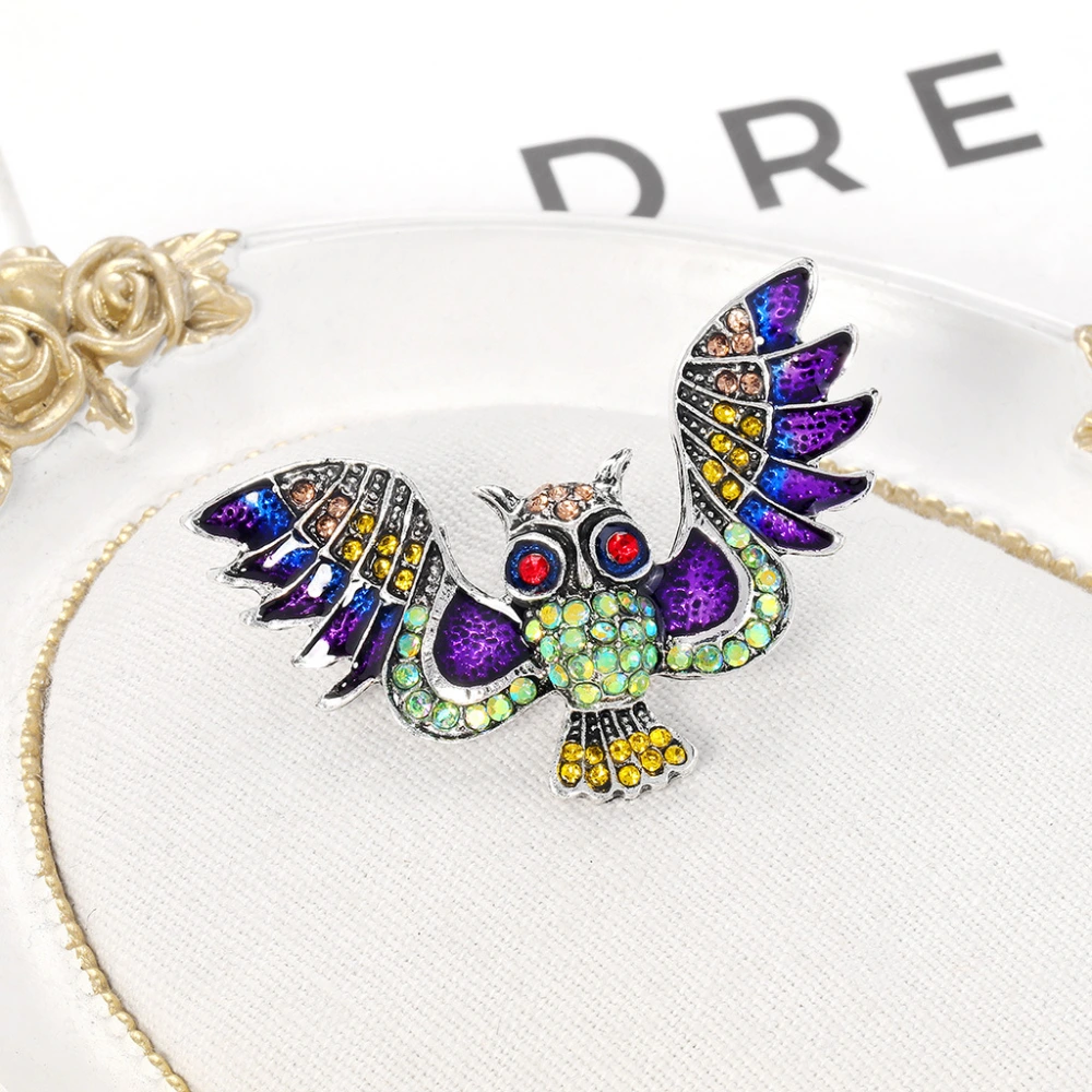 Alloy Dripping Oil New Fashion Owl Brooch