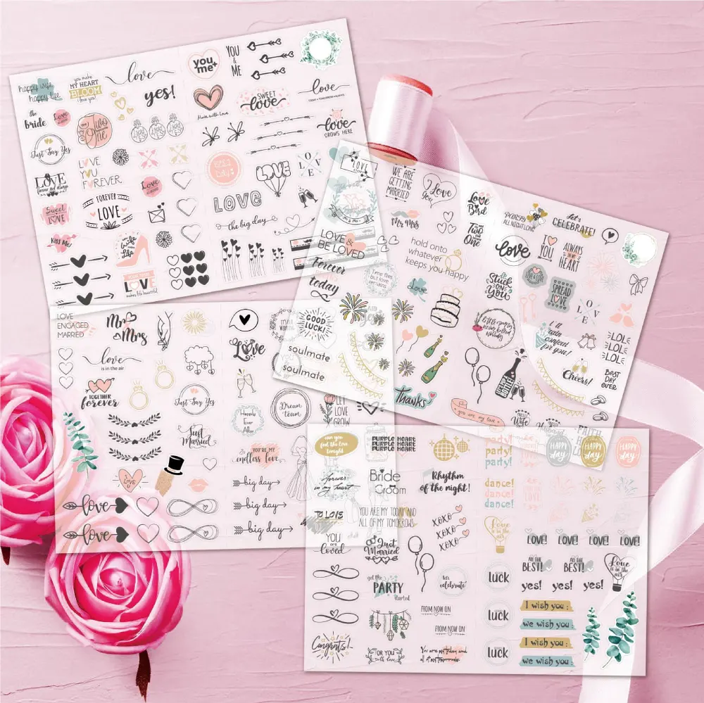 Wedding Planning Stickers 230 Wedding Engagement Plan Sticker Pack