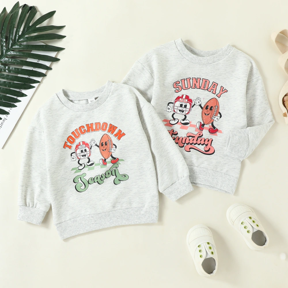 Children Sweatshirt Siblings Costume Rugby Print