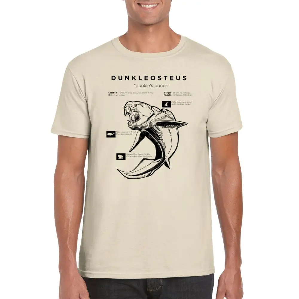 Bone Fish Prehistoric Fish Outline Print Short-sleeved Team Uniform European And American Fabrics