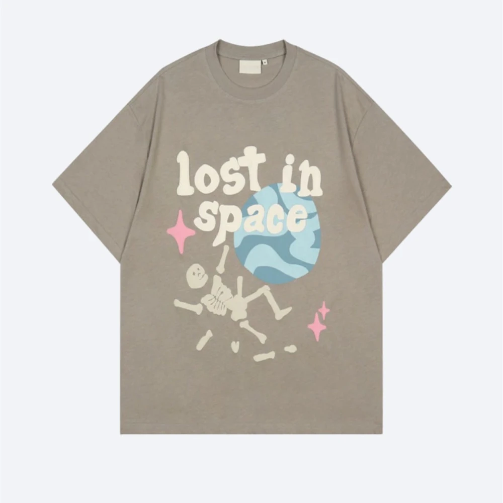 Men's Fashion Simple Print Short-sleeved Tops