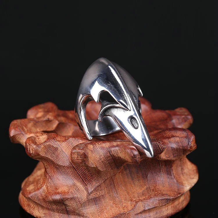 Men's Titanium Steel Personality Crow Ring