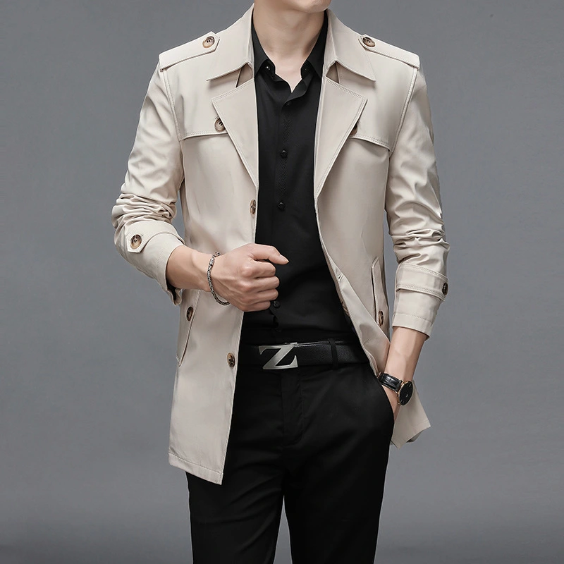 Mid-length Quality Business Men's Jacket