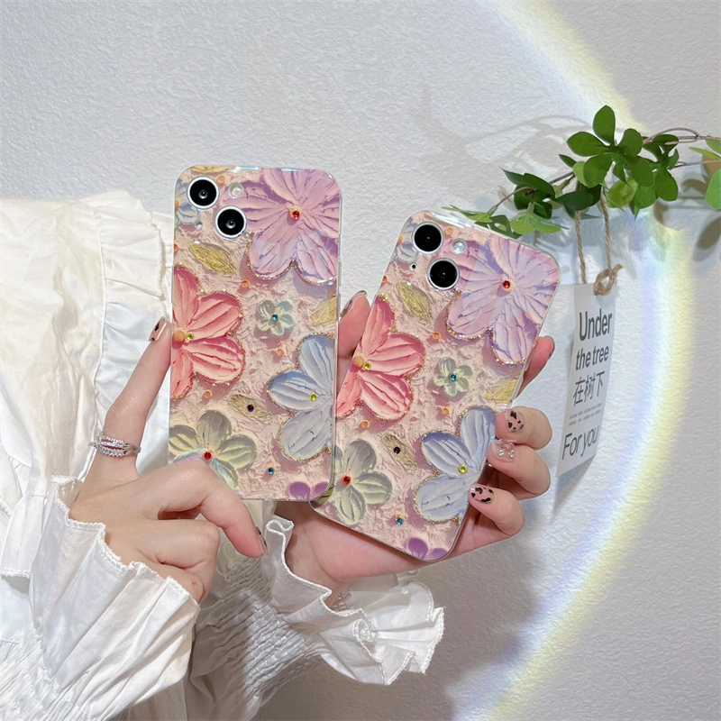 Colourful Oil Painting Floral Vintage Phone Case