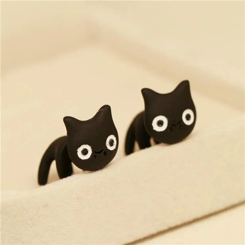 Fashion Cute Cartoon Small Animal Personality Creative Sweet Female Earrings Vintage