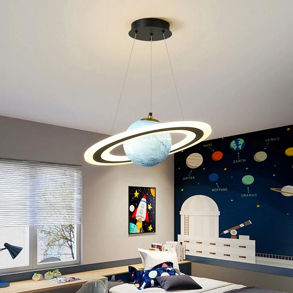 Children's Room Light Creative Happy Planet Chandelier