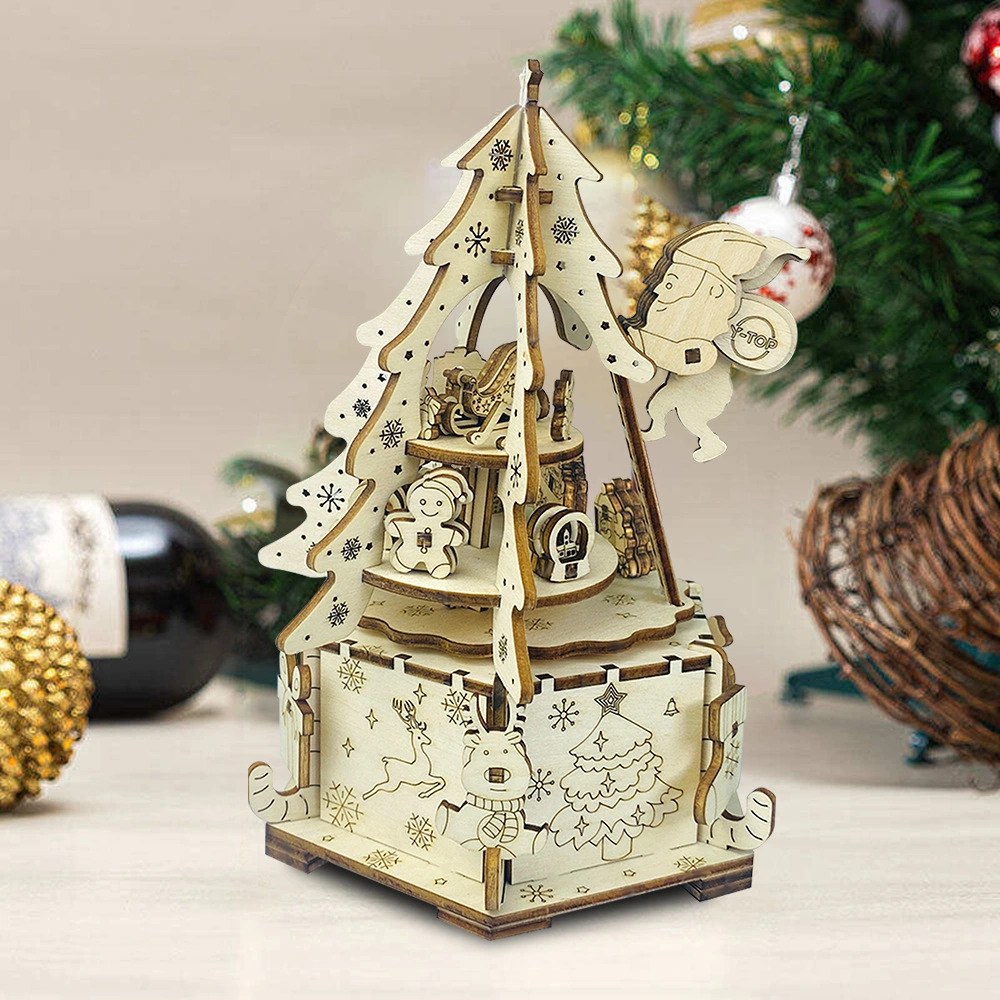 Music Box 3D Wooden Three-dimensional Puzzle Toy