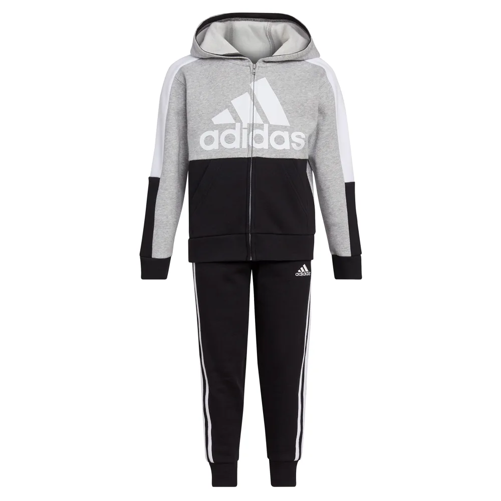 adidas boys 2 Piece Colorblock Fleece SetTrack Pants