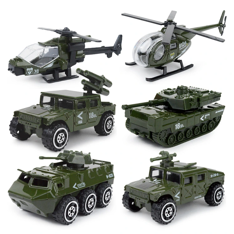 187 Mini Fire Military Special Police Alloy Car Model Set