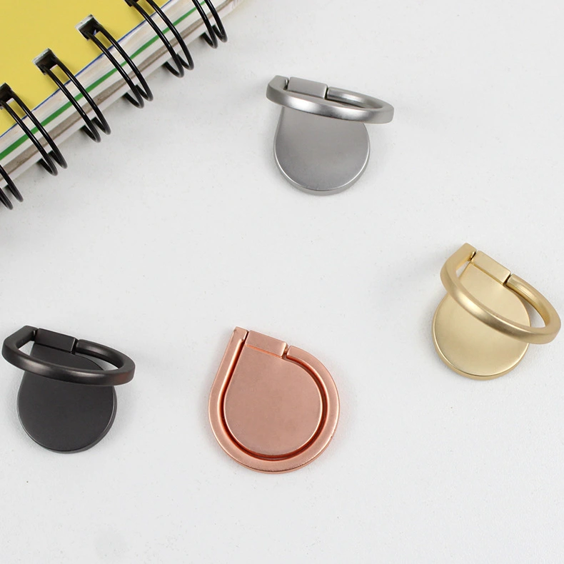 Water Drop Shape Zinc Alloy Finger Ring Buckle Portable Bracket