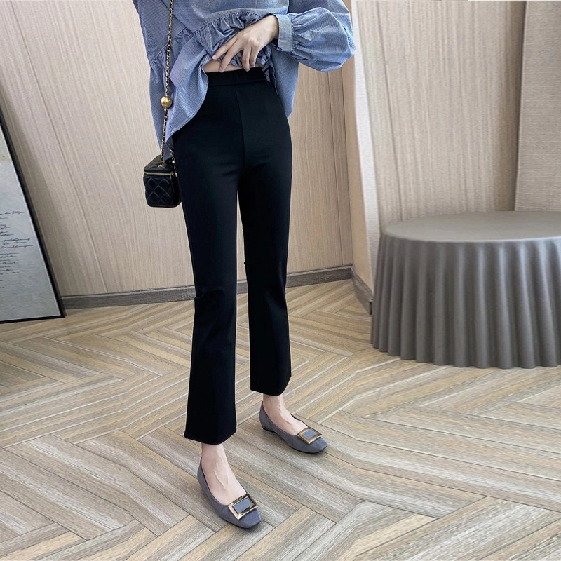 Three Quarter Loose Straight Wide Suit Casual Pants