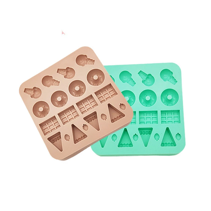 DIY Kids Square Love Cartoon Candy Cake Silicone Mold