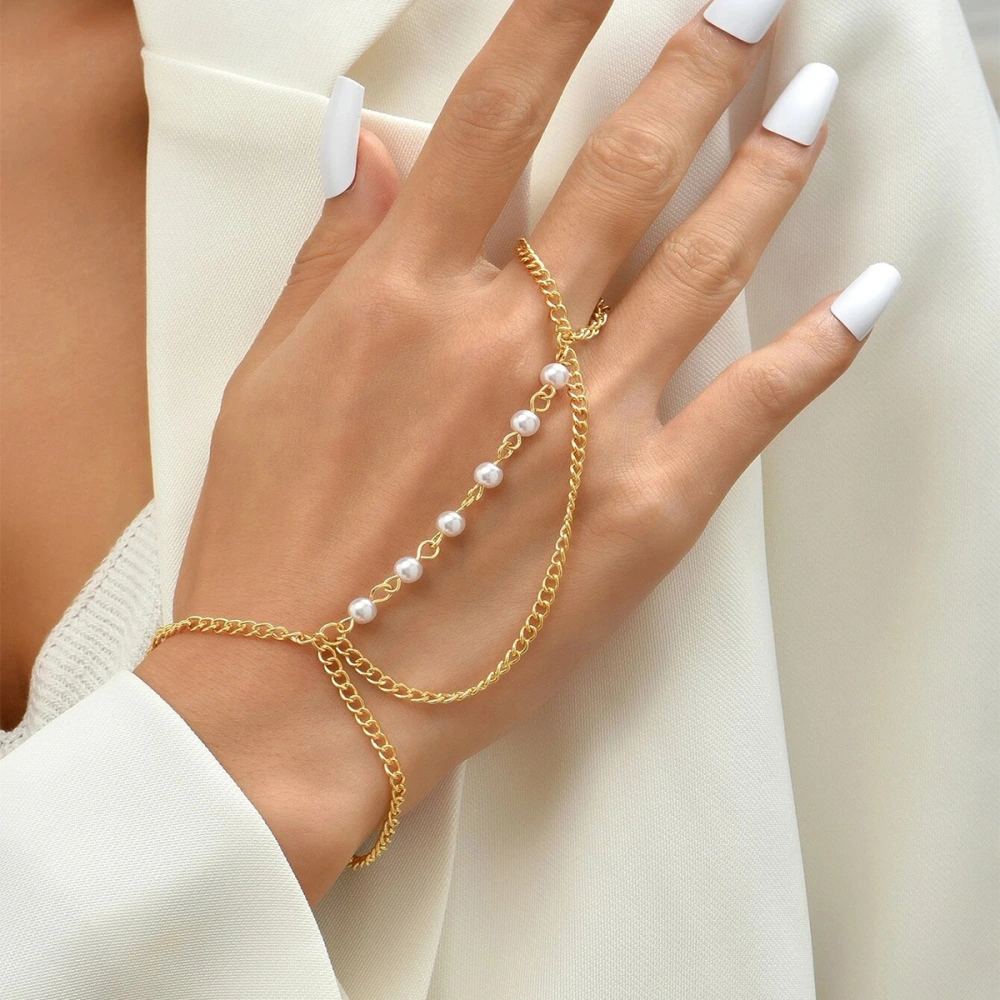 Fashionable And Simple All-match Stitching Pearl Bracelet