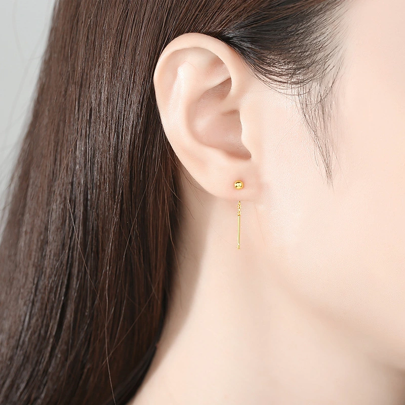 Tassel Small Earlobe Beads Fashion Earrings