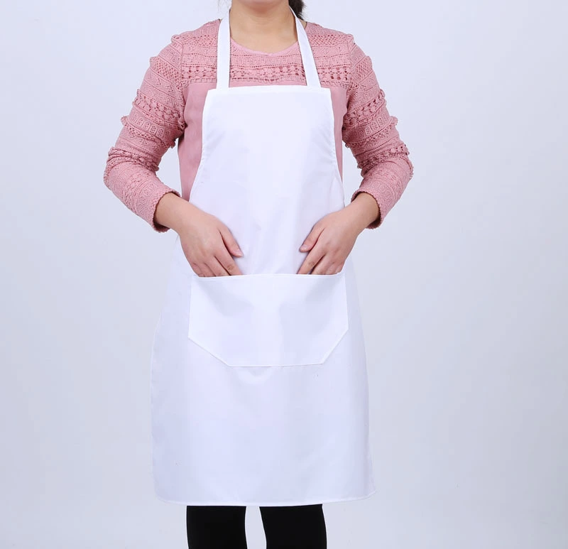 White Cotton Apron Sanitary And Waterproof