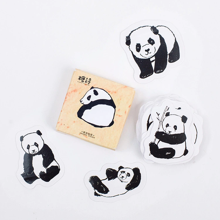 Box-packed Stickers Round Roll Adhesive Sticker Creative Journal Album Diary Decorative Sealed Sticker