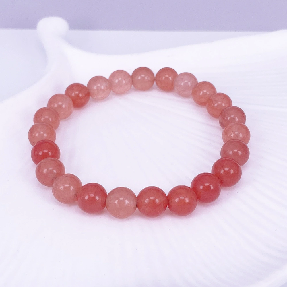 Orange Stone Beaded Yoga Bracelet