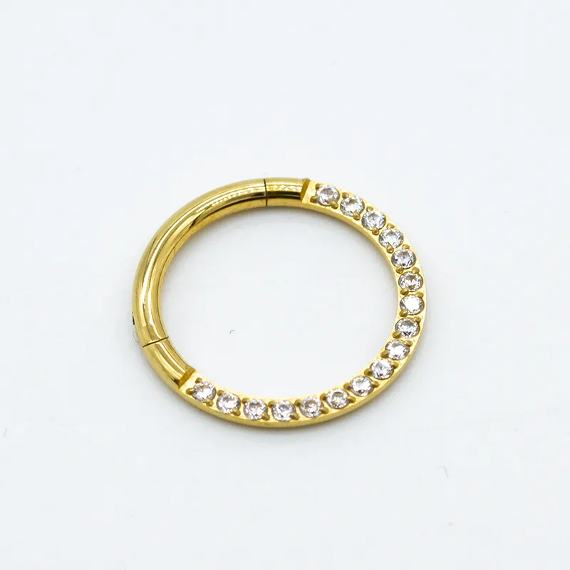 1.2mm Lip 5A Zircon Nose Ring