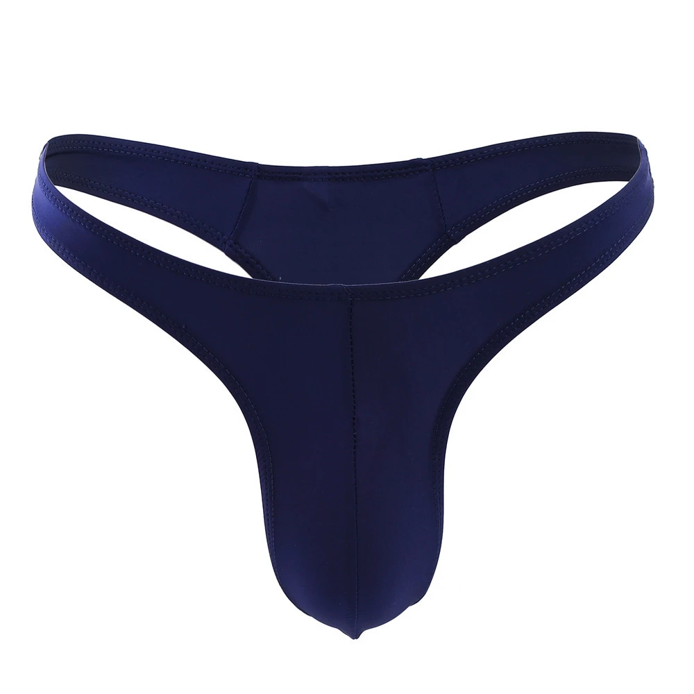 Ice Silk Men's Transparent T-back Thin