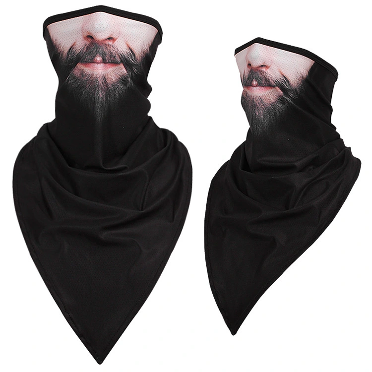 Lengthened Ice Silk Quick-drying Breathable Triangle Windproof Dustproof Headscarf