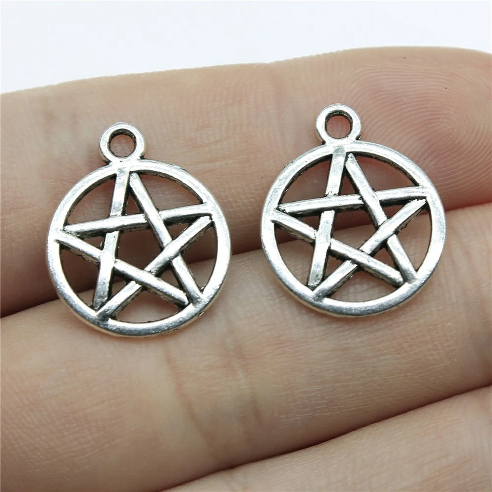 Multicoloured Small Pentagram Pendant