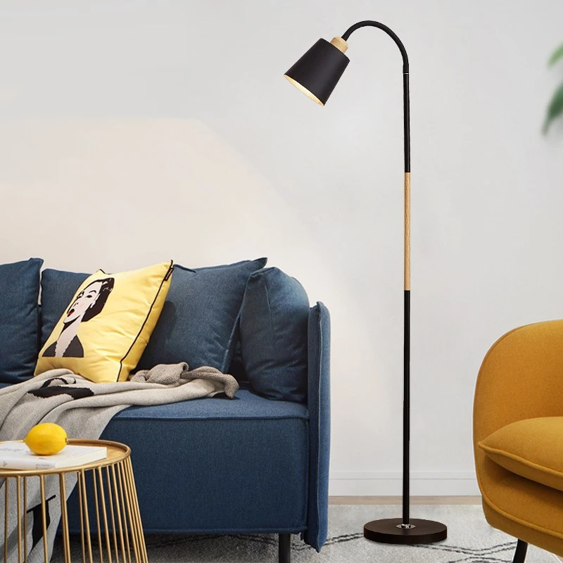 Simple Modern Dimmable Remote Control Reading Floor Table Lamp