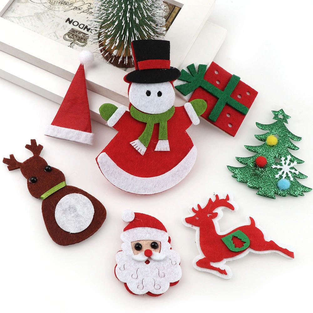 Handmade Christmas Felt Bag Santa Claus Snowman Elk Gift Christmas Decoration