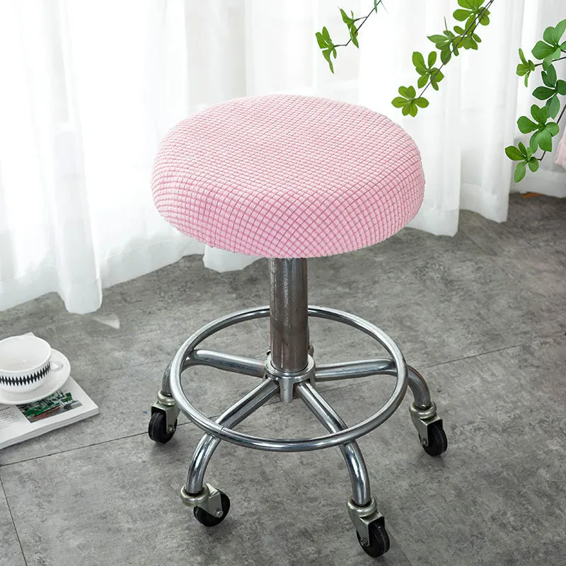 Round Stool Cover Swivel Chair Cover Round Bar Beauty Salon Chair Cover