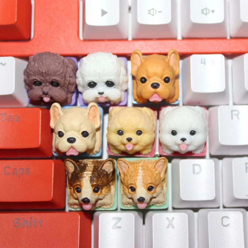 Dog Resin Cross Shaft Mechanical Keyboard Keycap