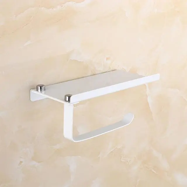 Toilet White Stainless Steel Toilet Paper Holder