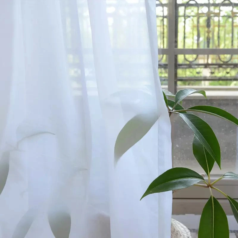 Bedroom Minimalist Blackout White Veil Translucent And Opaque