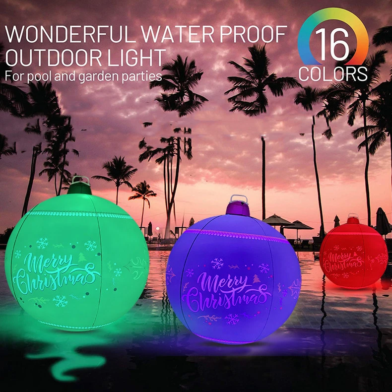 New Inflatable Christmas Ball Outdoor Decoration LED Light