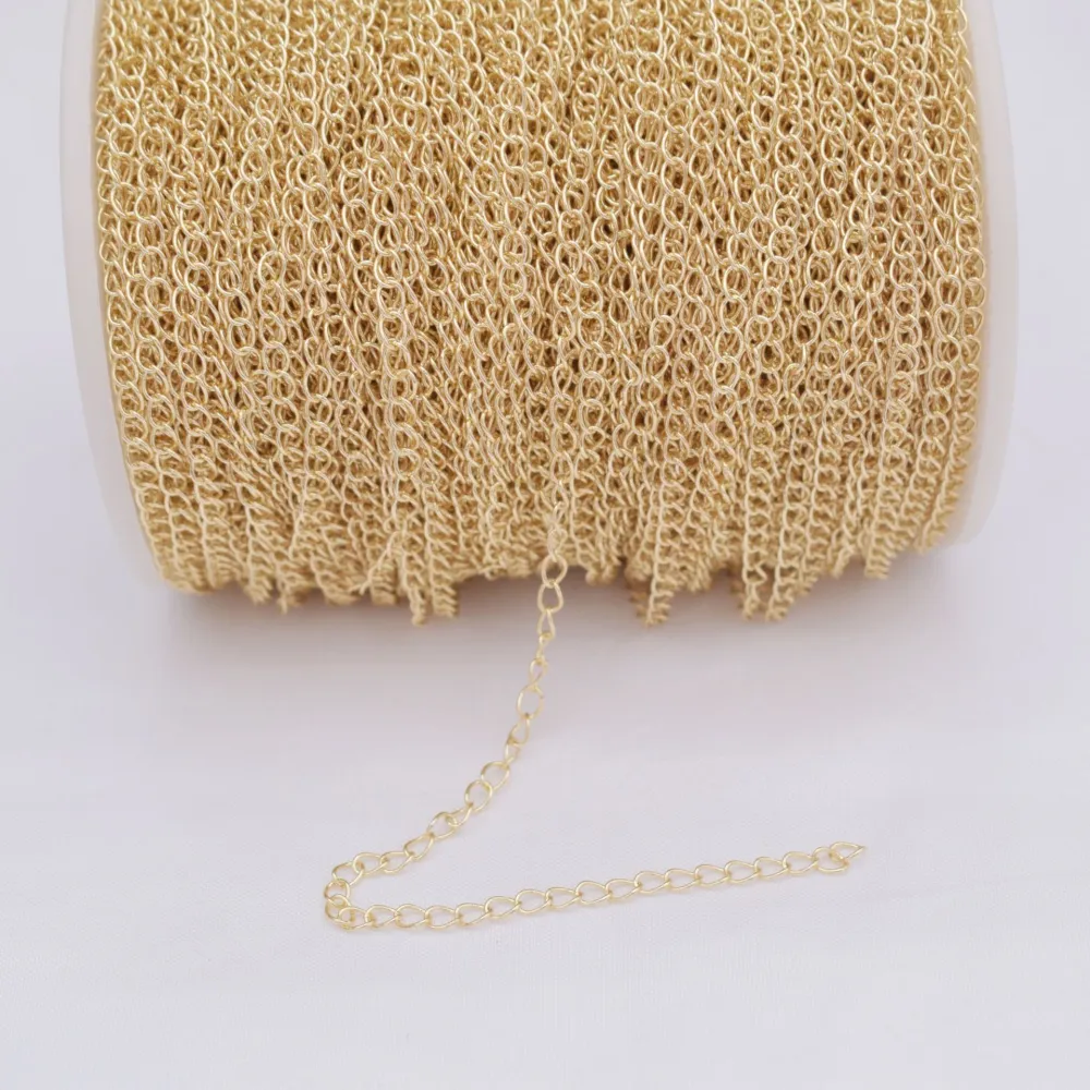 Color-preserving 18k Gold-coated Extended Chain