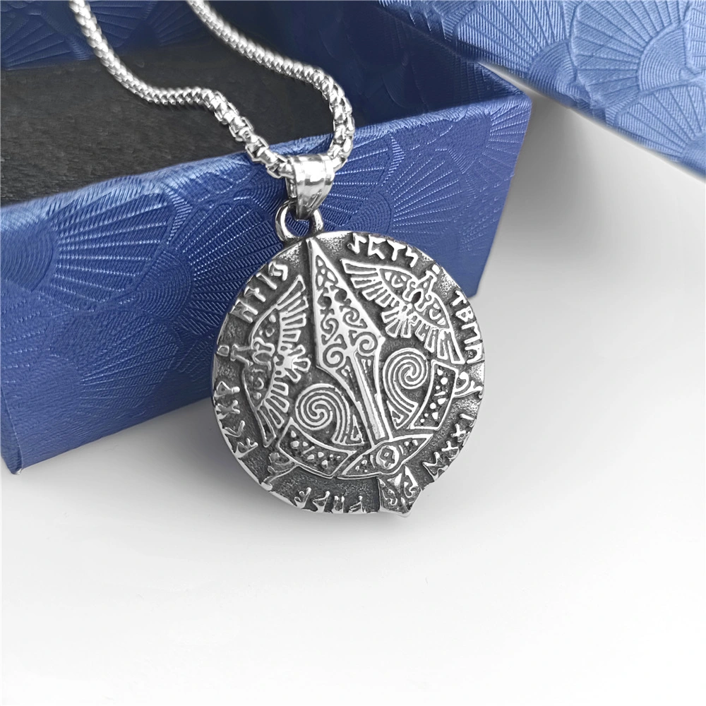 Mysterious Rune Pendant Men's Stainless Steel