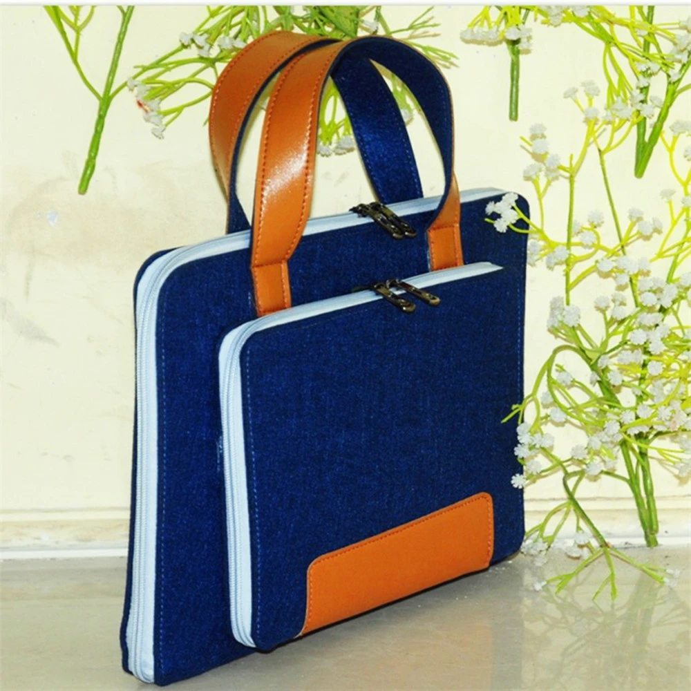 Fashion Felt Laptop Bag Multicolor Handheld