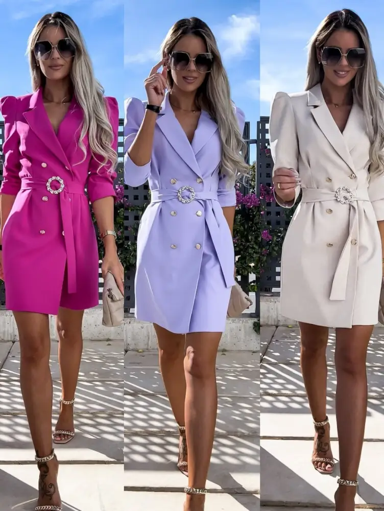 New Blazer Dress With Belt