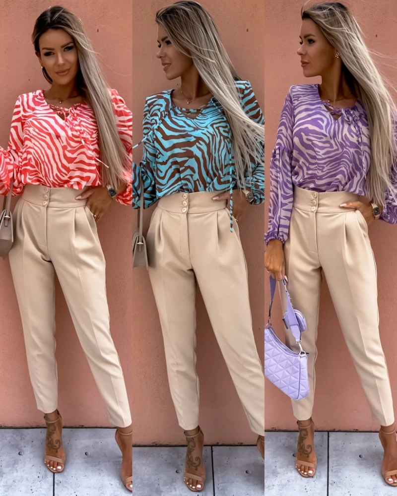 Leopard Print Shirt Women's Shirt