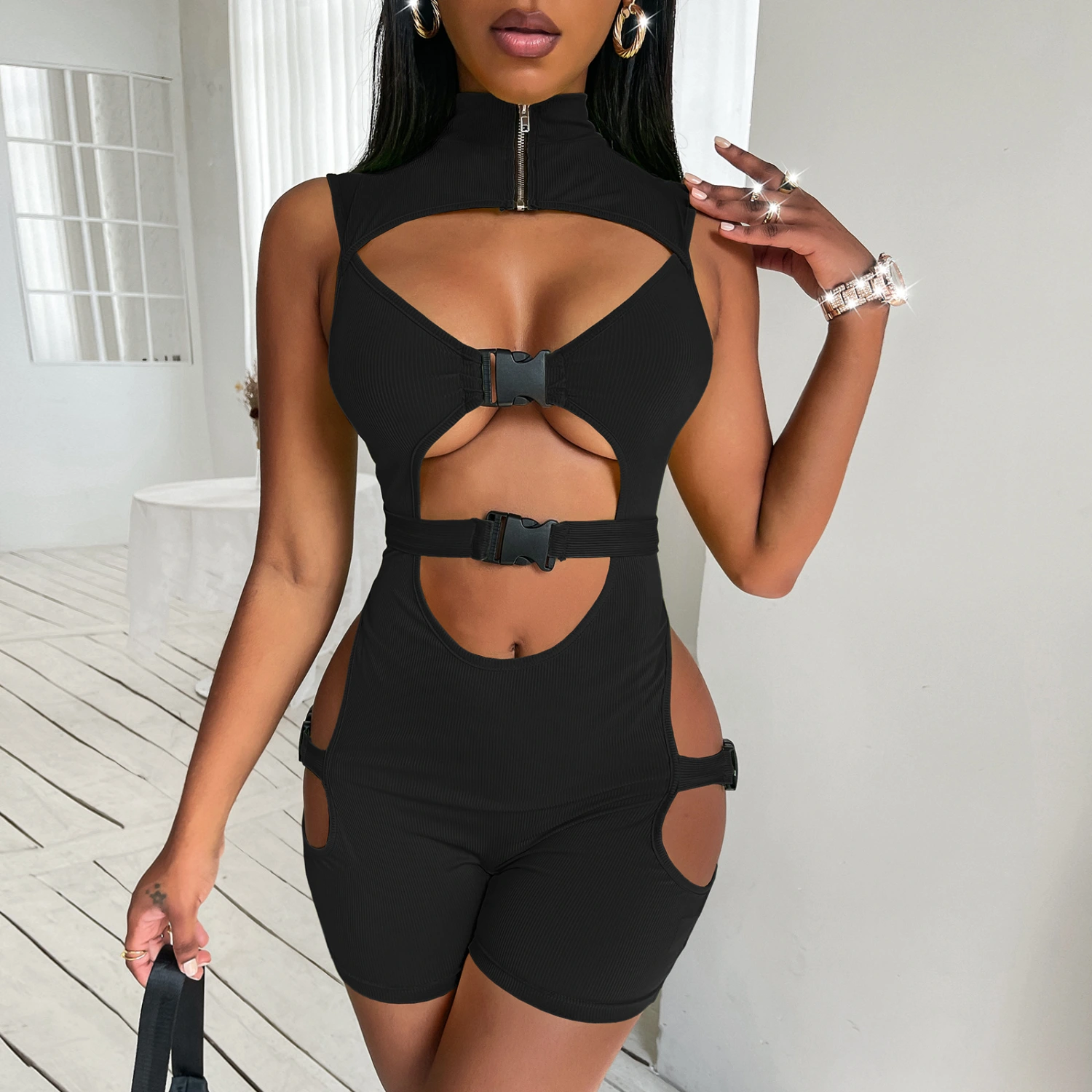 European And American Women's Slim Jumpsuit