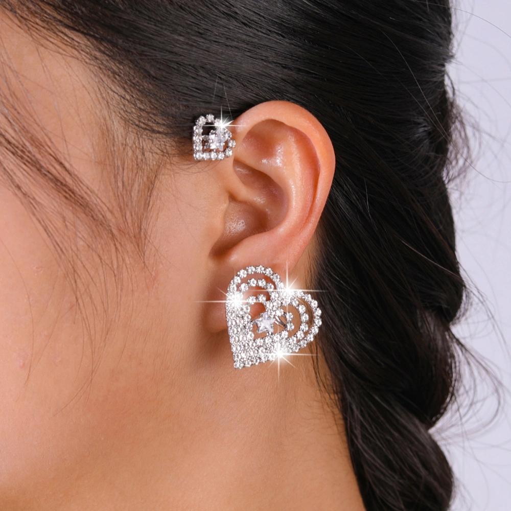 European And American Style Personality All-match Temperament Niche Earrings Love Earrings