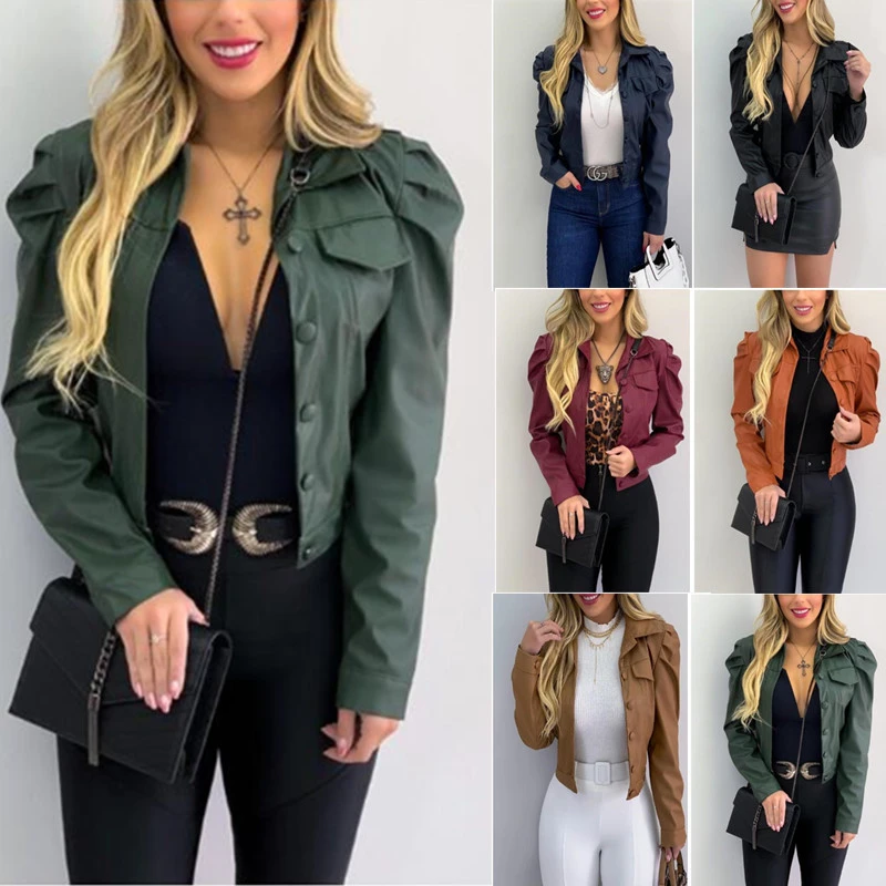 Fashionable Lapel Short Casual Cardigan Short Jacket