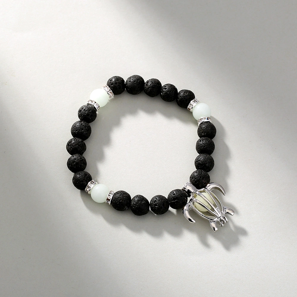 Volcanic Stone Luminous Turtle Bracelet
